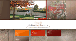 Desktop Screenshot of chateaudesbroyers.fr